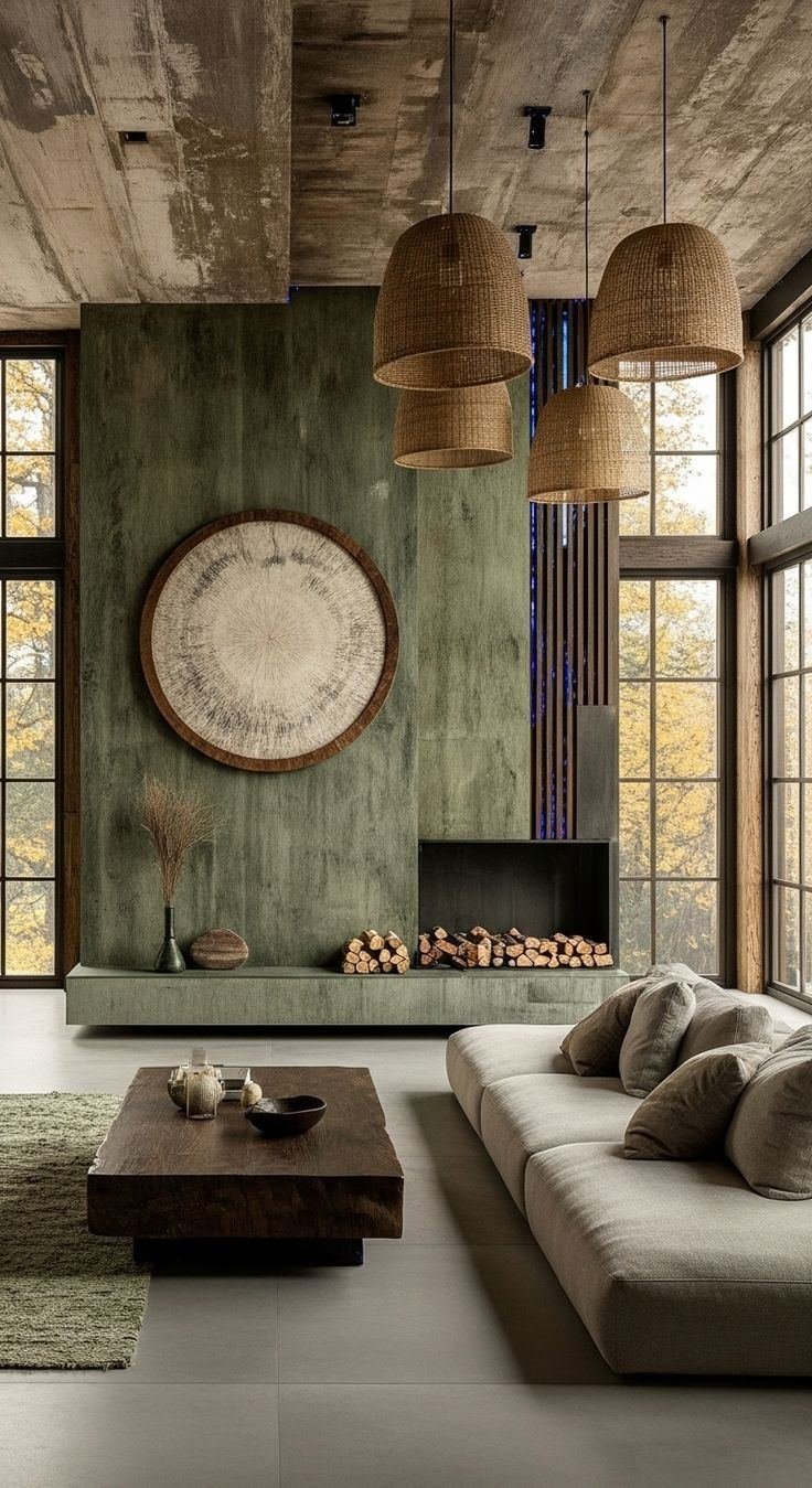 Modern Organic Living Room - The Era Interior Decors